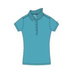 Einfarbiges Pique-Poloshirt Damen 